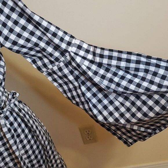 NWT Jack by BB Dakota black & white checked wrap dress size Small - Picture 4 of 10